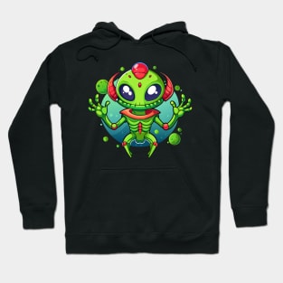 Green aliens Hoodie